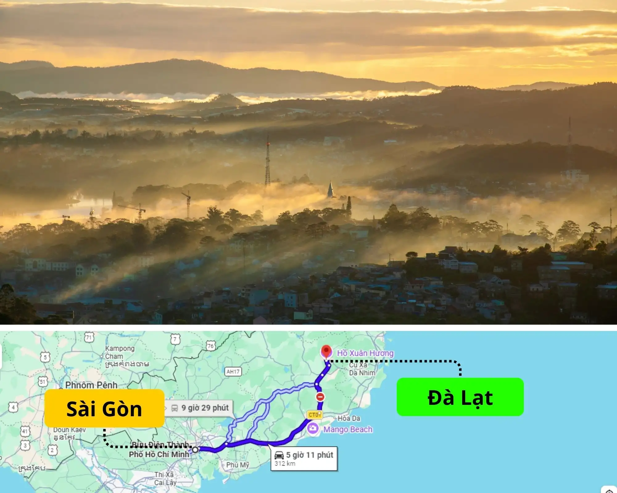 Bảng Giá Thuê Xe Đi Đà Lạt Mới 2026